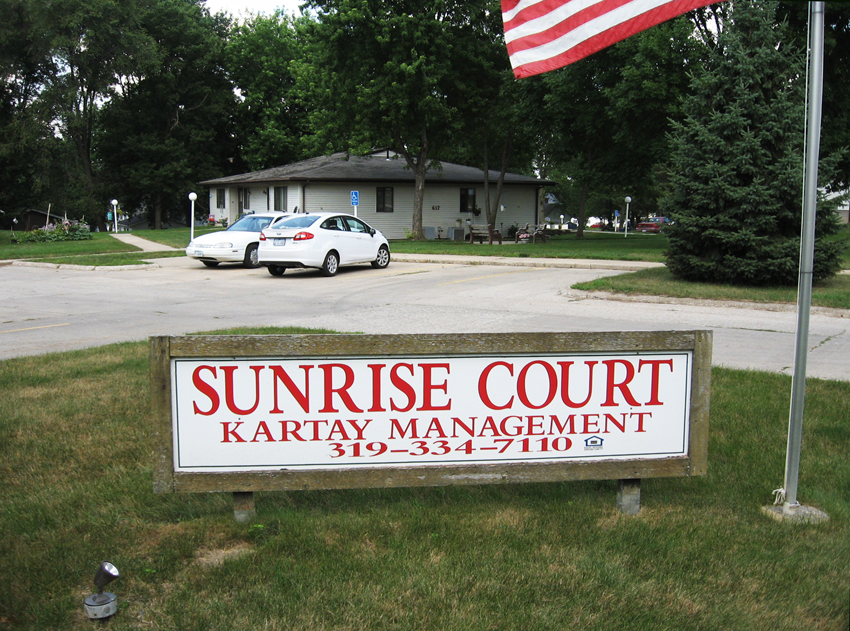 Sunrise Court Apartments for Rent in Center Point, Iowa.