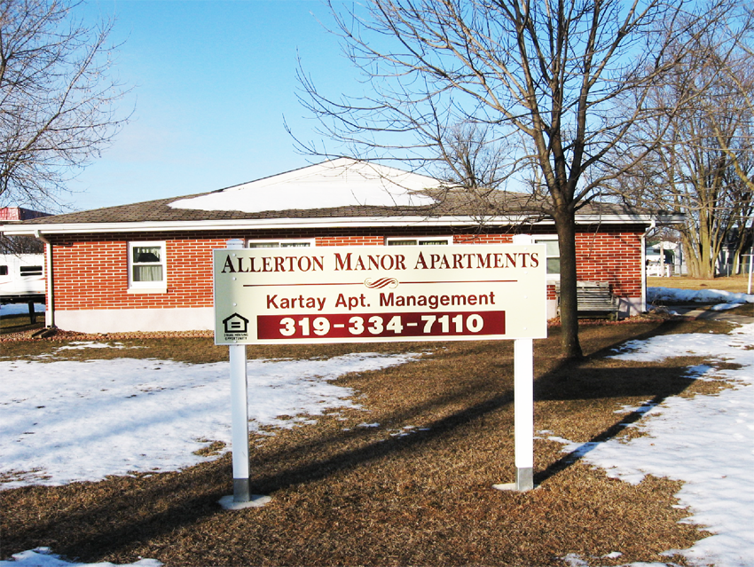 Allerton Manor Apartments for Rent in Independence, Iowa.